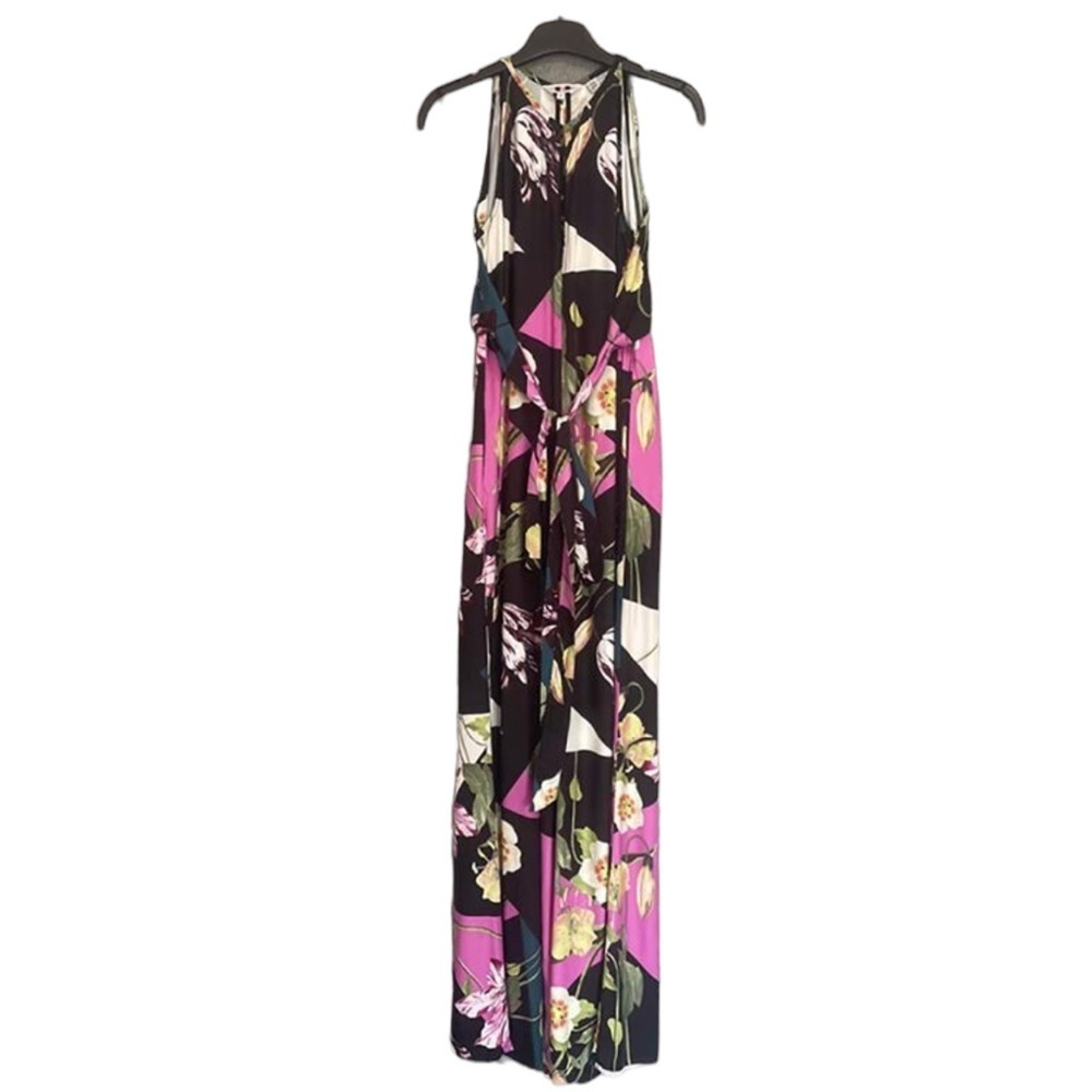 Ted Baker Maudee Printed Halter Neck Wide Leg Floral Jumpsuit Viscose - Picture 7 of 16